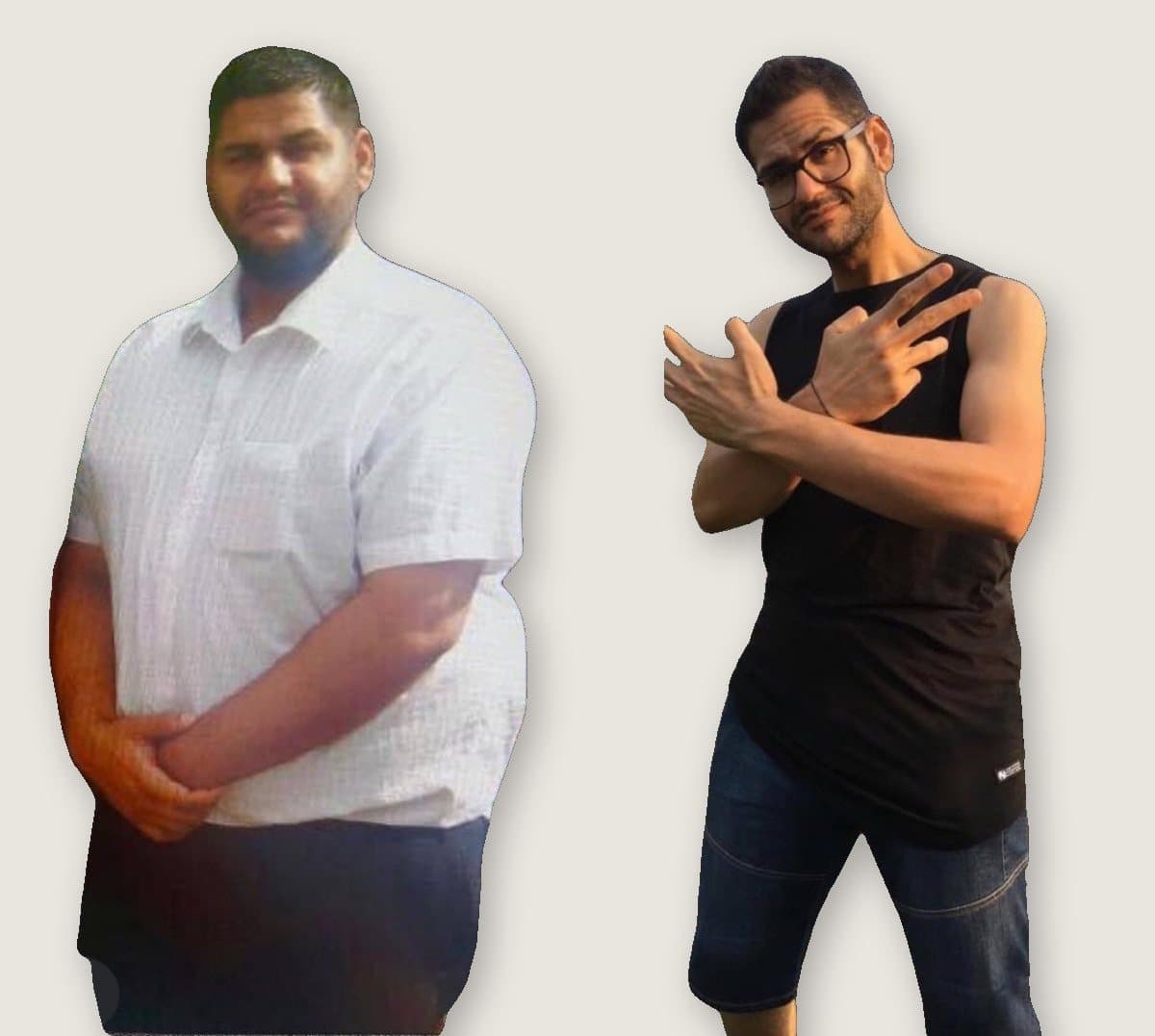 Client 3: before on the left, after on the right