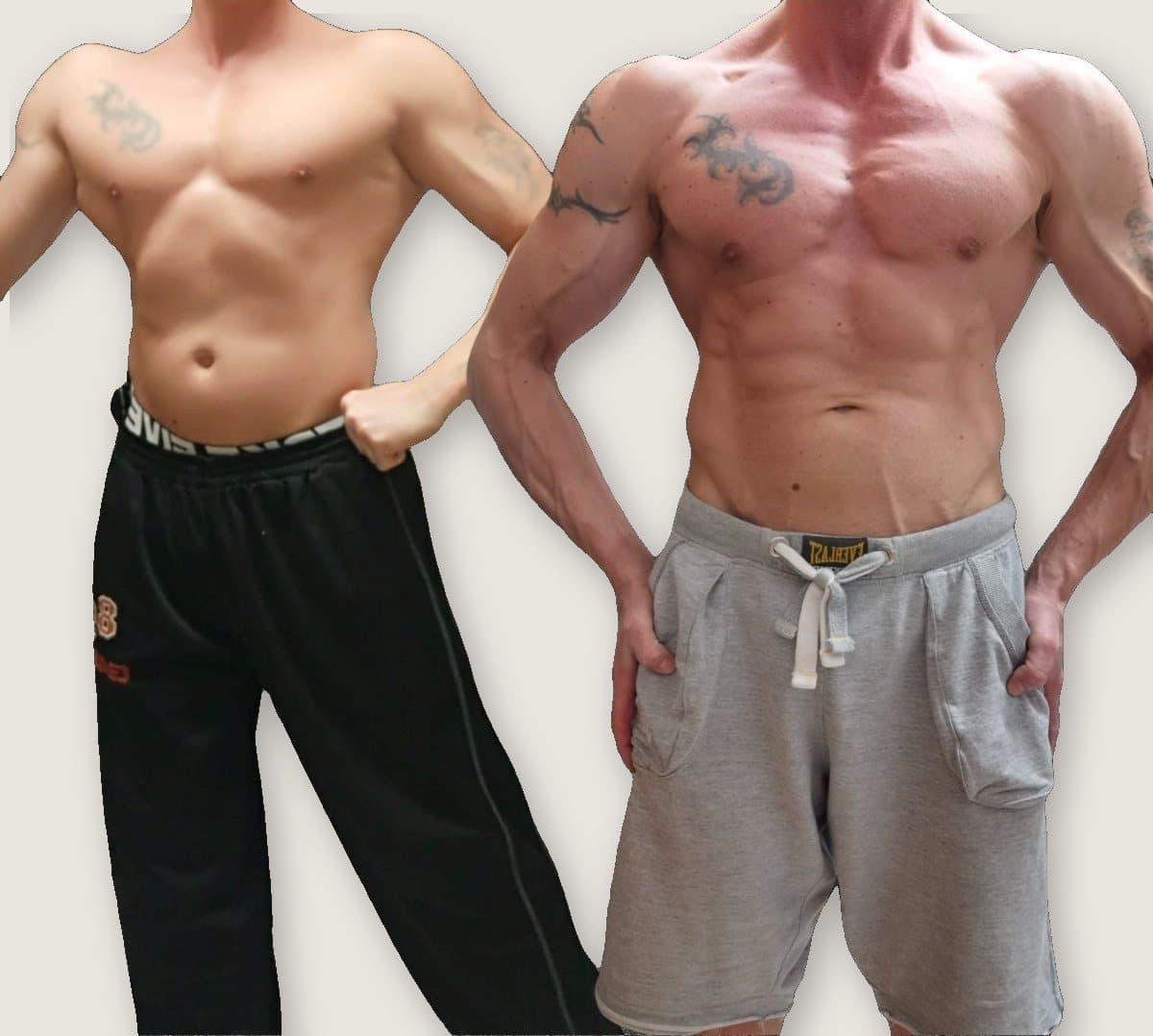Client 7: before on the left, after on the right