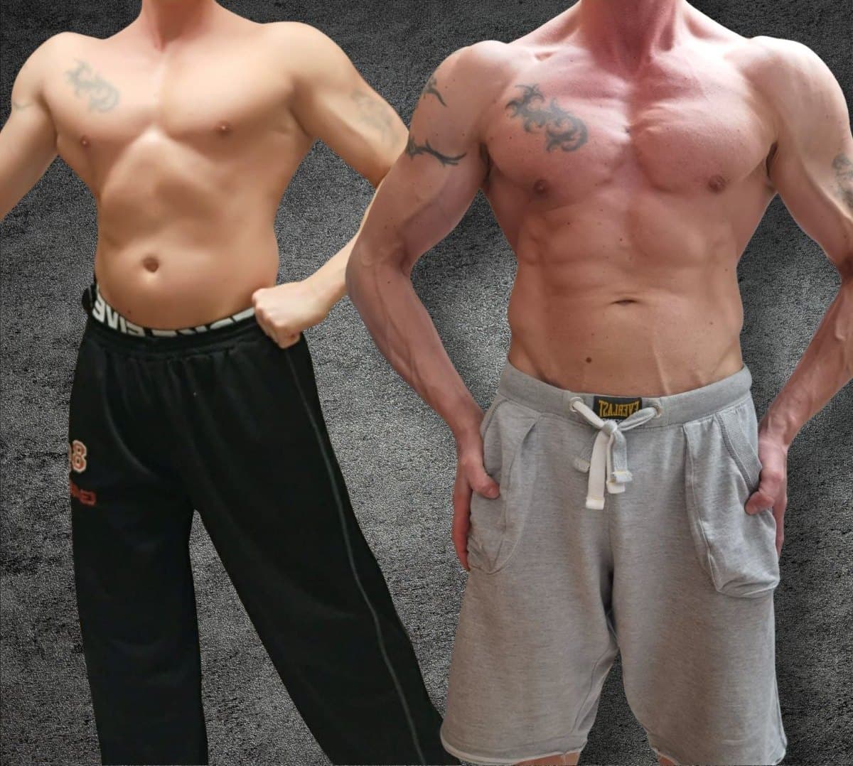 Client 7: before on the left, after on the right
